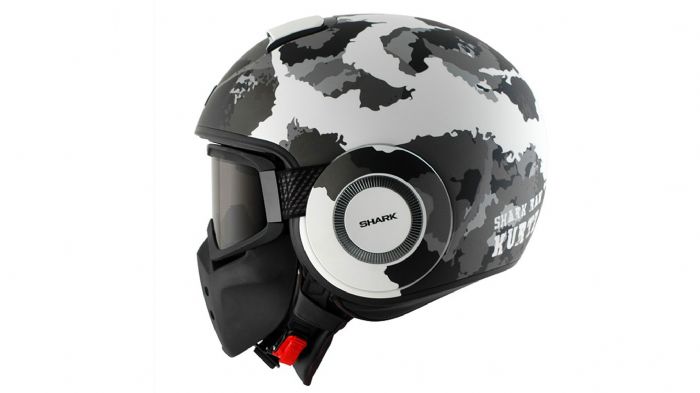 Jet κράνος με δυναμική και μοναδική σχεδίαση από την Shark. Jet κράνος με δυναμική και μοναδική σχεδίαση από την Shark.