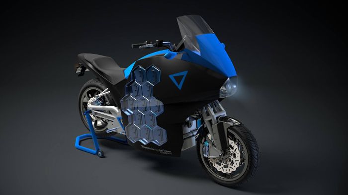 Η ηλεκτρική τουριστική μοτοσικλέτα που σχεδίασε η επιστιμονική ομάδα του Τεχνολογικού Πανεπιστημίου του Αϊντχόφεν.