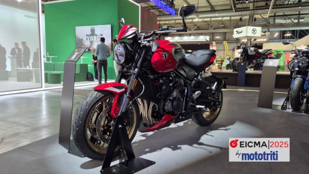 Την είδαμε στην EICMA του Μιλάνου, όπου η Triumph παρουσίασε τη νέα Trident 800  Την είδαμε στην EICMA του Μιλάνου, όπου η Triumph παρουσίασε τη νέα Trident 800 2026, ένα μοντέλο που έρχεται να συμπληρώσει τη μεσαία γκάμα των naked με έναν εντελώς νέο τρικύλινδρο κινητήρα.