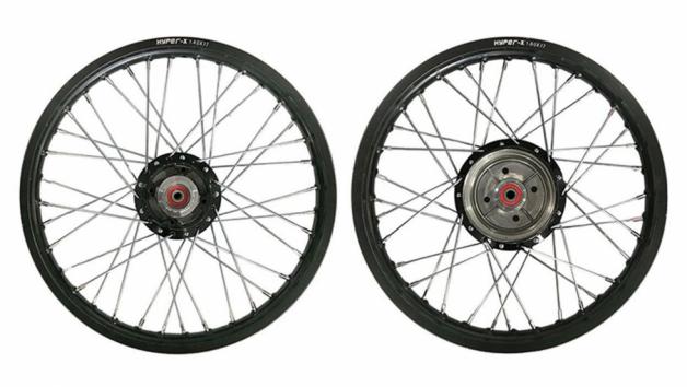 HYPER-X τροχός αλουμινίου σετ (κομπλέ) μαύρος