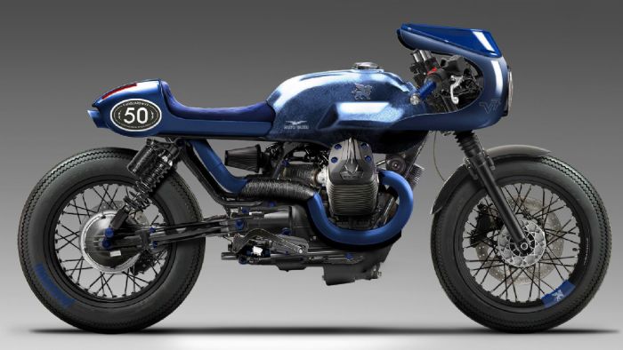 Vanguard V7: H Moto Guzzi φορά μπλου τζιν
