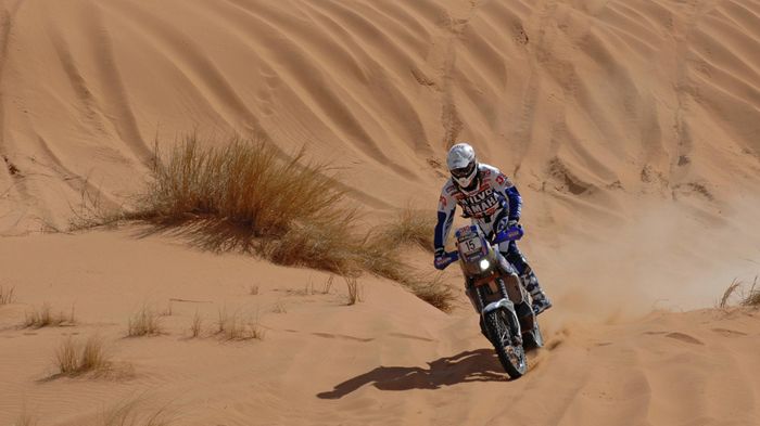 Ο Frans Verhoeven, με Yamaha, ήταν ο μεγάλος πρωταγωνιστής της 12ης εδικής διαδρομής του Rally Dakar.