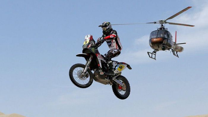 O Barreda πετούσε στη 10η ειδική διαδρομή.