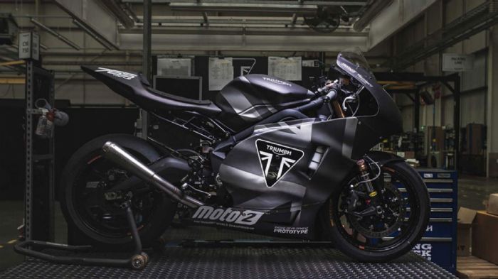 Η μοτοσυκλέτα της Triumph με τον νέο κινητήρα της κατηγορίας Moto2