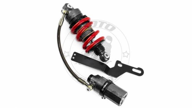 Ρυθμιζόμενο αμορτισέρ αερίου Tobaki με κόκκινο ελατήριο για Yamaha Crypton-X 135