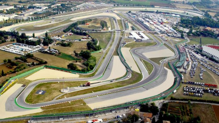 Η πίστα του Misano απο ψηλά Η πίστα του Misano απο ψηλά