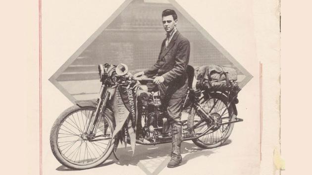 O πρώτος άνθρωπος που έκανε το γύρο του κόσμου με μοτοσυκλέτα