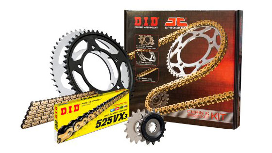 Σετ κίνησης D.I.D – JT με χρυσή – μαύρη X-Ring αλυσίδα για Yamaha MT Σετ κίνησης D.I.D – JT με χρυσή – μαύρη X-Ring αλυσίδα για Yamaha MT-09 / Tracer