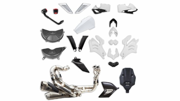 Τα αξεσουάρ του αγωνιστικού κιτ της Ducati