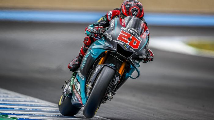 O Fabio Quartararo εν δράσει. 