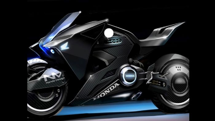 Η Scarlett Johansson οδηγεί στο μέλλον με μια Honda NM4 Vultus.