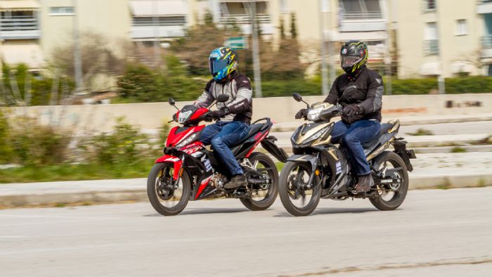 SYM VF185 εναντίον Honda Supra GTR150: Μονομαχία γιγάντων στην κατηγορία! 