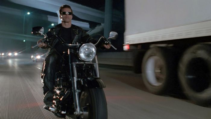 O Scwharzenegger στην Fat Boy της ταινίας O Scwharzenegger στην Fat Boy της ταινίας