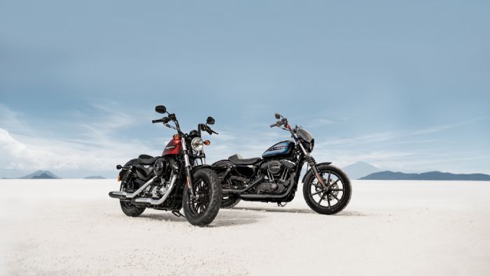 Οι δύο νέες μοτοσυκλέτες Sportster από την Harley-Davidson που αποκαλύφθηκαν σήμερα. 