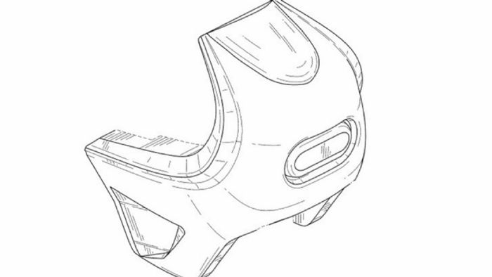 Τα σχέδια του fairing για την φερόμενη νέα sport μοτοσυκλέτα της Harley-Davidson. 