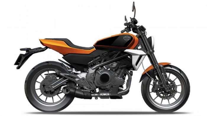 H ψηφιακή απεικόνιση της αναμενόμενης Harley-Davidson HD350