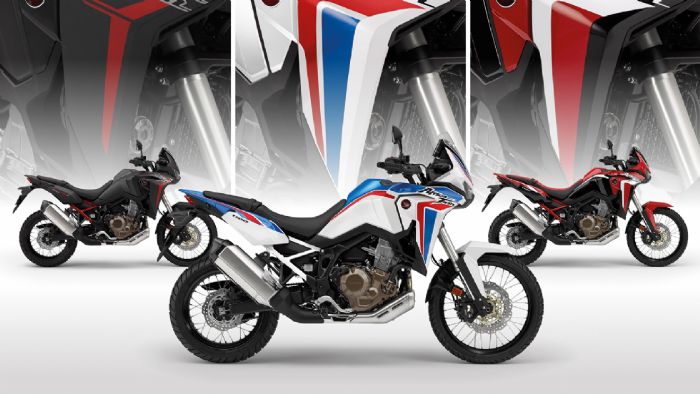 Το νέο χρώμα Pearl Glare White Tricolour και στην Africa Twin 2021. 