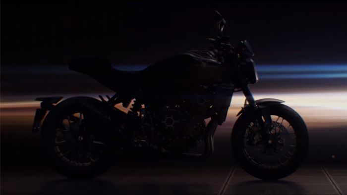 Το Honda CB1000R του 2021, όπως... αχνοφαίνεται στα πλάνα του teaser του. 