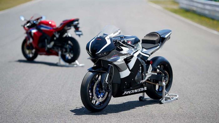 H νέα CBR600RR HRC σε πρώτο πλάνο. 