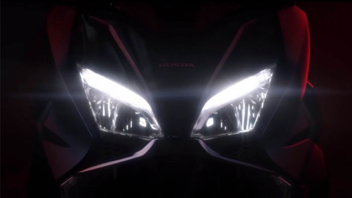 Αυτό είναι το εμπρός μέρος του νέου Honda Forza 750...