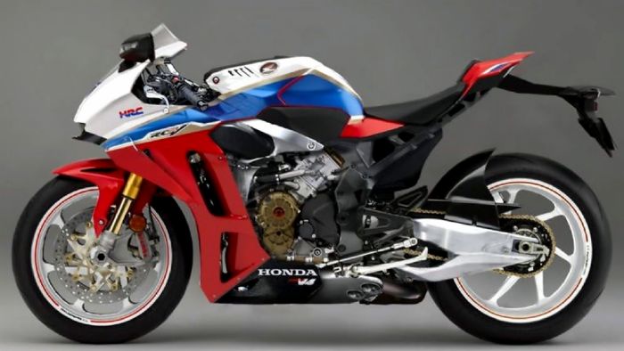 Η μέχρι πρότινος, φημολογούμενη μορφή της επερχόμενης Honda RVF1000R. 