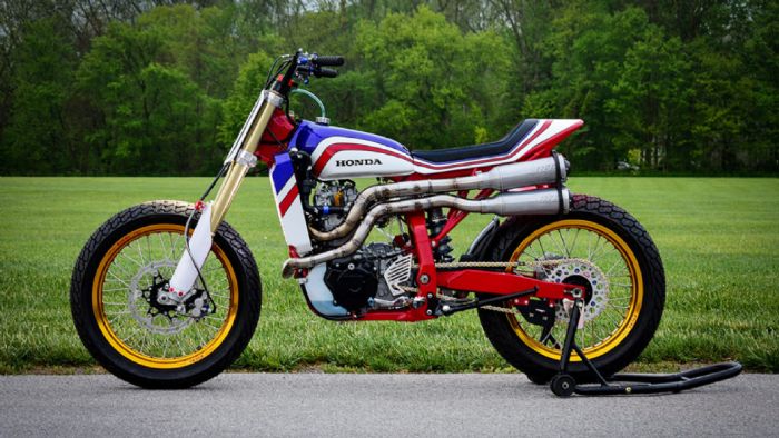 H custom δημιουργία της Parr Motorcycles με βάση το Honda XR650R