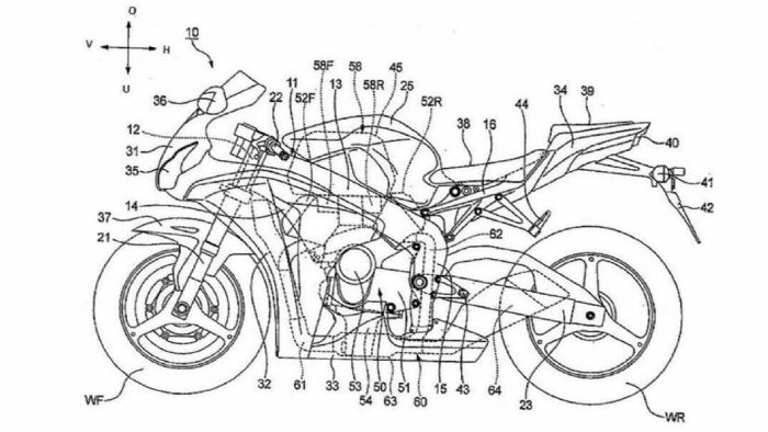 Κάποια από τα σχέδια της νέας πατέντας για τον V4 κινητήρα. Κάποια από τα σχέδια της νέας πατέντας για τον V4 κινητήρα.