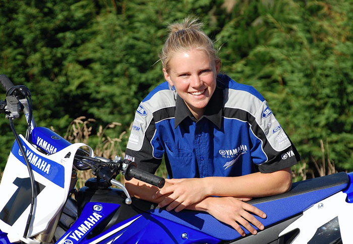 Katherine Prumm με τα χρώματα της Yamaha Katherine Prumm με τα χρώματα της Yamaha