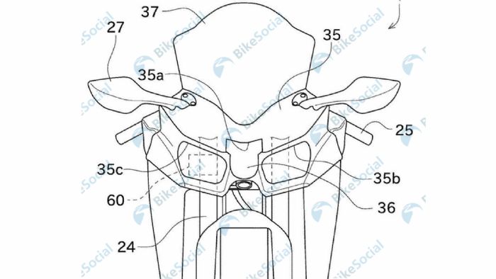 Τα σχέδια της Kawasaki για το νέο σύστημα. Το ραντάρ φαίνεται με τον αριθμό 60. 