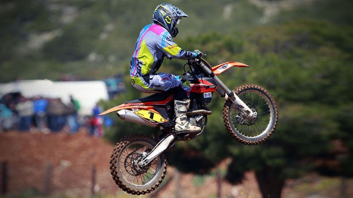 Ο Σταμάτης Δημολιάνης κατέκτησε τη δεύτερη θέση του βάθρου στον 1ο αγώνα Πανελληνίου Πρωταθλήματος MX, στη σέλα του KTM 450 SX-F. 