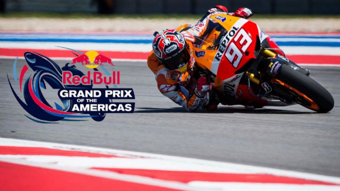 Ο Marc Marquez στη πίστα του Austin