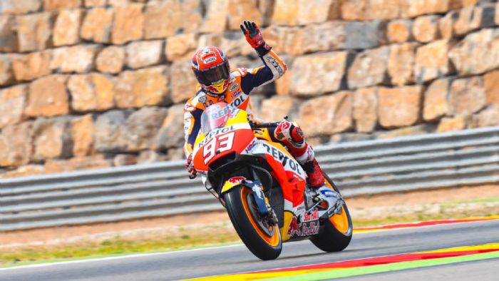 Ο Marquez θα τιμηθεί με δική του στροφή, στην πίστα του Aragon. Ο Marquez θα τιμηθεί με δική του στροφή, στην πίστα του Aragon.