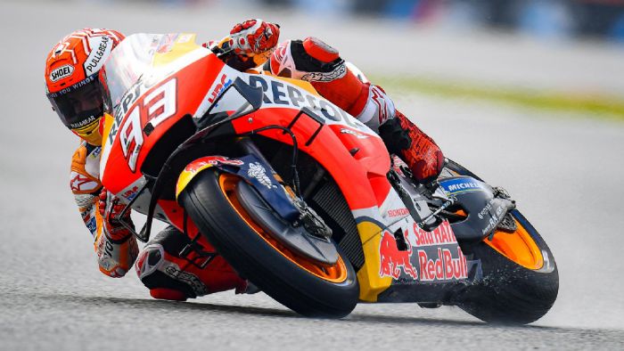 Σε δικό του επίπεδο ο Marc Marquez στις κατατακτήριες του Brno. 