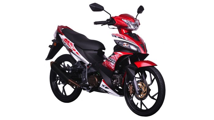 Όμορφο, σύγχρονο design, μονό πίσω αμορτισέρ. Το CT115S της Modenas θα διατίθεται ΜΟΝΟ στην Ασία. Εδώ σε κόκκινο χρώμα.