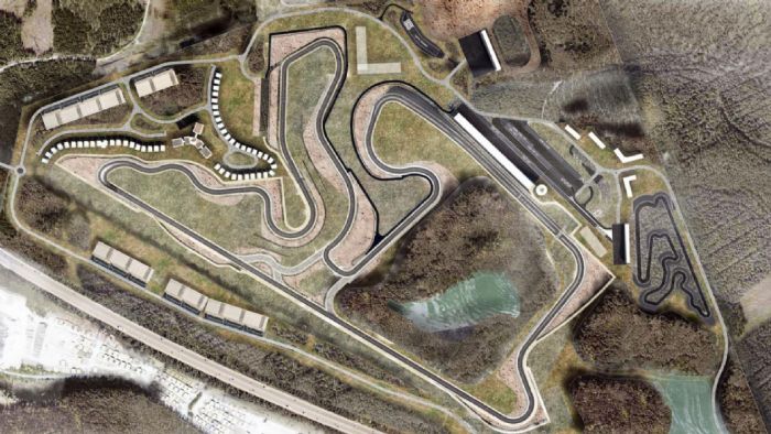 Ψηφιακή αεροφωτογραφία της νέας πίστας KymiRing, στην Φινλανδία. Ψηφιακή αεροφωτογραφία της νέας πίστας KymiRing, στην Φινλανδία.