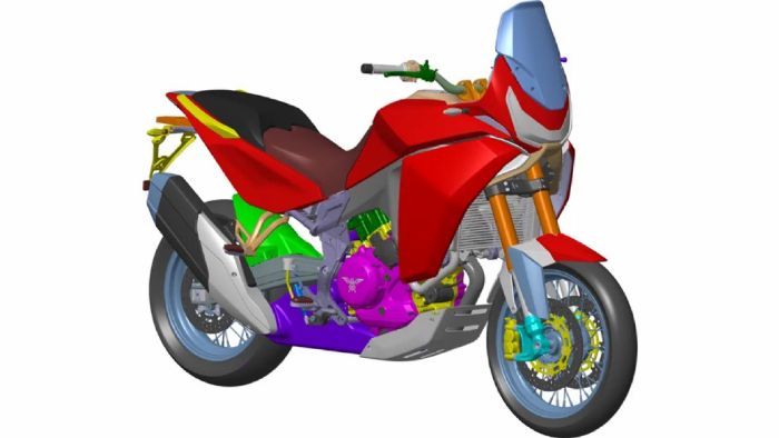 Οι εικόνες που συνδέονται με το νέο μοντέλο 1.200 κυβικών της Moto Morini. Οι εικόνες που συνδέονται με το νέο μοντέλο 1.200 κυβικών της Moto Morini.