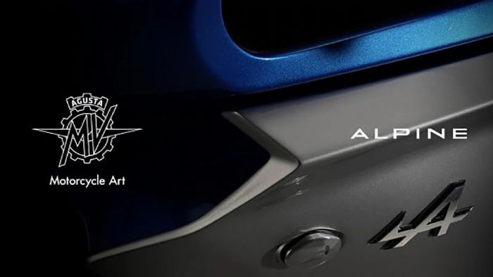 Η φωτογραφία που κοινοποίησε η MV Agusta για το επερχόμενο Alpine μοντέλο. Η φωτογραφία που κοινοποίησε η MV Agusta για το επερχόμενο Alpine μοντέλο.