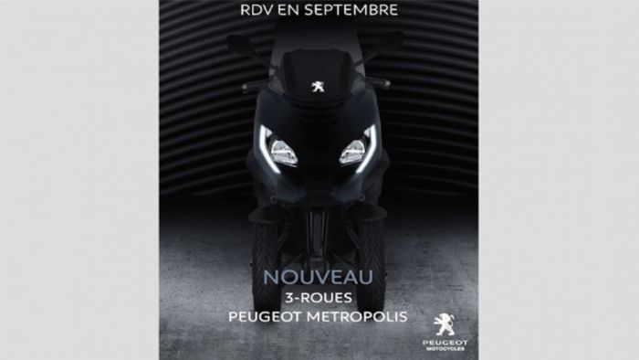 Αυτή είναι η εικόνα που δημοσίευσε η Peugeot για να μας προϊδεάσει για το νέο Metropolis. 