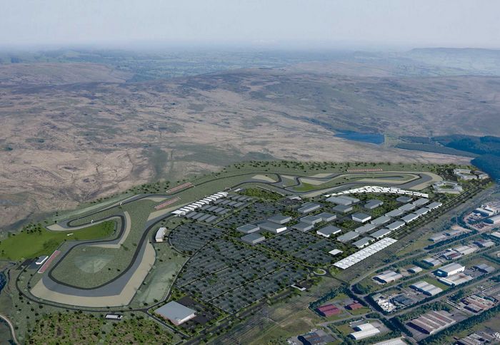 Ιδού η άποψη του καλλιτέχνη για το πώς θα δείχνει η πίστα στο Ebbw της Ουαλίας, όταν τελειώσει η κατασκευή της.