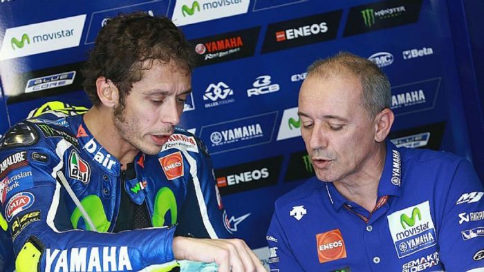 O Rossi σε ενσταντανέ με τον Luca Cadalora