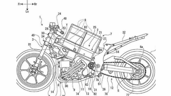Δύο από τα σχέδια της Suzuki για την ηλεκτρική μοτοσυκλέτα που αναπτύσσει. 
