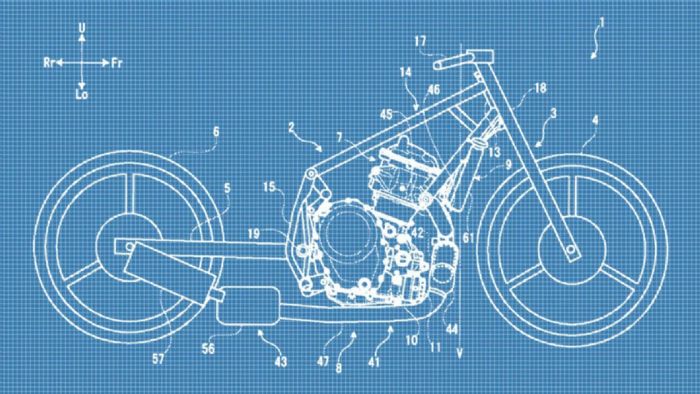 Δύο από τα σχέδια των νέων πατεντών της Suzuki. Η έλλειψη turbo από τον κινητήρα, είναι προφανής. 