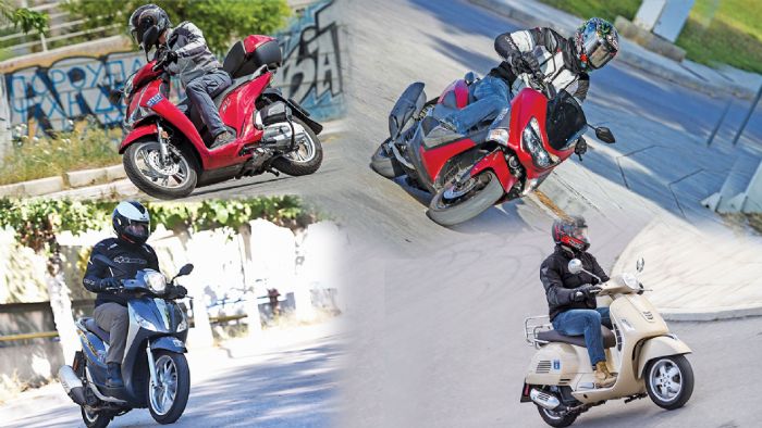 Τα 4 πιο δυνατά 150άρια scooters που δοκιμάσαμε
