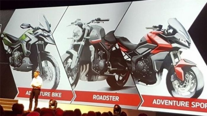 H φωτογραφία που πρόδωσε (;) τα νέα μοντέλα 660 κυβικών της Triumph. 