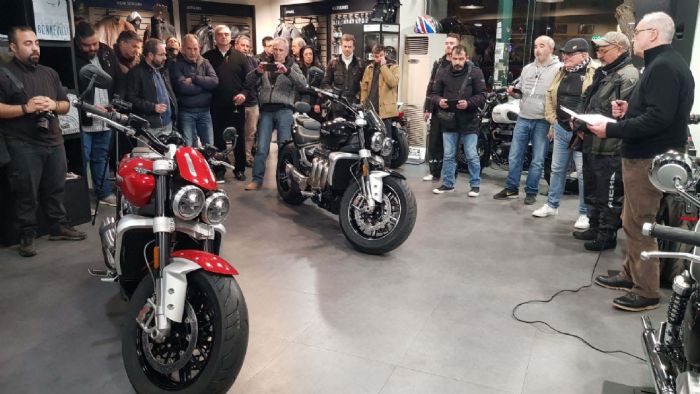 Από την χθεσινή παρουσίαση της Triumph Rocket 3 στην Αθήνα.
