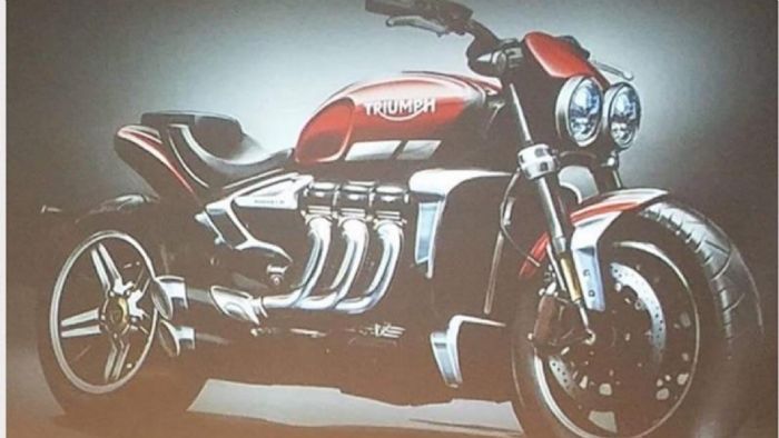 To σχέδιο που απεικονίζει την φημολογούμενη, νέα Rocket III της Triumph