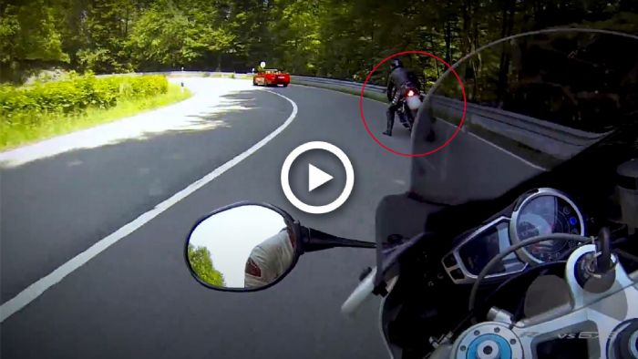 VIDEO: Αναβάτης πέφτει ενώ κυνηγιέται με μία BMW M4 VIDEO: Αναβάτης πέφτει ενώ κυνηγιέται με μία BMW M4