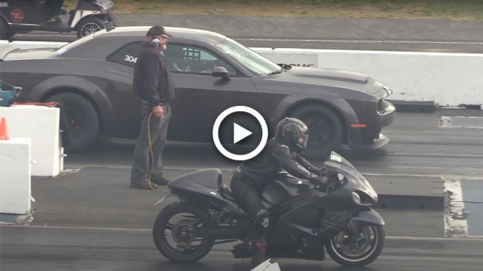 VIDEO: Hayabusa κόντρα με Dodge Demon στο 400άρι