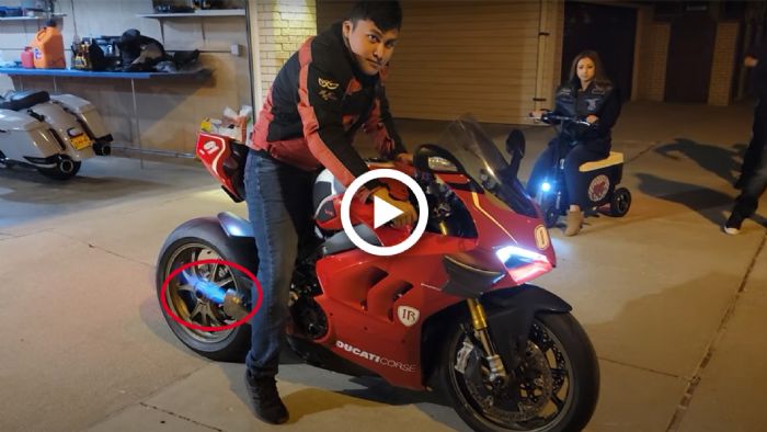 VIDEO: Φλογίδια και ξερόγκαζα σε μια Ducati Panigale V4R VIDEO: Φλογίδια και ξερόγκαζα σε μια Ducati Panigale V4R