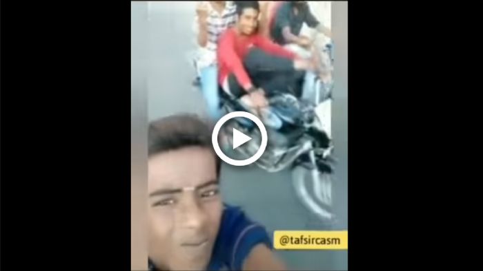 VIDEO: Ποζέριαζαν μέχρι που τράκαραν με... αγελάδα! VIDEO: Ποζέριαζαν μέχρι που τράκαραν με... αγελάδα!